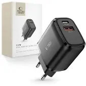 Tech-Protect C20W 2-Port-Netzwerk-Ladegerät Pd20W/Qc3.0 Schwarz