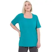 Ulla Popken Shirt in klassisch petrol | Gr.: 46-48