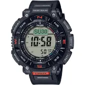 Casio Chronograph PRO TREK, schwarz, Armbanduhren, Herren, Chronograph, Quarzuhr, Armbanduhr, Herrenuhr, Funk, Solar, Stoppfunktion, Weltzeit