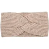 StyleBREAKER Strick Stirnband mit Perlrippen Muster und Knoten in Braun meliert | Gr.: onesize