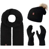 Rock Creek Schal Mütze Handschuhe Set Winterset