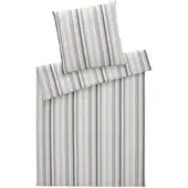 Elegante Web-Seersucker Bettwäsche Julia 140x200 cm + 70x90 cm multi-natur