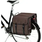 Famanu Fahrradtasche Classic - Doppel, modisch, unisex, braun