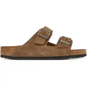 Birkenstock - Wildleder-Sandalen &ndash; Unisex &ndash; Arizona LEVE Regular - Arizona LEVE Regular Dark Tea für Damen aus Leder - Größe 44 - Braun