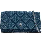 Tommy Hilfiger Handtasche Th Feminine Wallet Chain Denim AW0AW18903 Blau