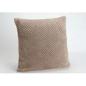 Amadeus Kissen Schachbrettmuster taupe 40x40cm - Braun Quadratisch Polyester 40x8 cm