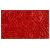 Homescapes BADEMATTE 50/80 cm Rautenmuster, Hochflor