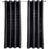 Homescapes ÖSENVORHANG Rajput blickdicht 2er-Set, 137/137 cm