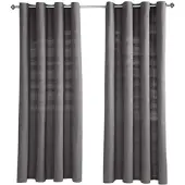 Homescapes ÖSENVORHANG Rajput blickdicht 2er-Set, 167/182 cm