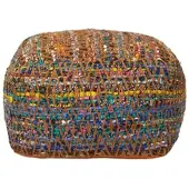 Homescapes SITZPOUF bunt gemustert 60/60/30 cm
