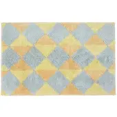 Homescapes BADEMATTE 50/80 cm Rautenmuster, Baumwolle
