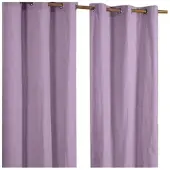 Homescapes ÖSENVORHANG blickdicht 2er-Set, 137/182 cm