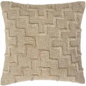 Homescapes DEKOKISSEN Tufted beige 45/45 cm geometrisch
