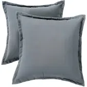 Homescapes OUTDOOR-KISSEN 2er-Set grau 45/45 cm