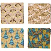 Homescapes PATCHWORK-STOFFPAKET Art Déco IV – Fat Quarter 4er-Set, 100% Baumwolle