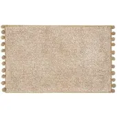 Homescapes BADEMATTE Pompons 50/80 cm, Baumwolle