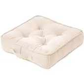 Homescapes SITZKISSEN Rajput creme 40/40/8 cm