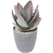 Homescapes KUNSTPFLANZE Aloe vera im Deko-Topf, 21 cm