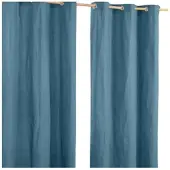 Homescapes ÖSENVORHANG blickdicht 2er-Set, 137/228 cm