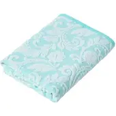 Homescapes DUSCHTUCH Damast aqua 70/130 cm