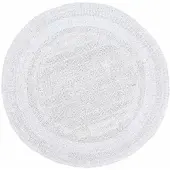 Homescapes BADEMATTE 80 cm rund, 100% Baumwolle, wendbar