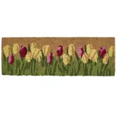 Homescapes FUSSMATTE Tulpen rutschfest 25/75 cm