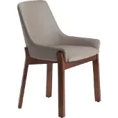 ANGEL CERDA SL Angel Cerdá Kuntsleder-Stuhl Taupe dunkel 4017