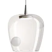 Zafferano Bilia 27 LED 8W 2700K 645lm Pendelleuchte aus sandgestrahltem Aluminium, raffiniertes Design mit Diffusor aus mundgeblasenem Borosilikatglas