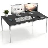 Versee Schreibtisch / Konferenztisch VST1 160x70 cm Schwarz – höhenverstellbar, stabil