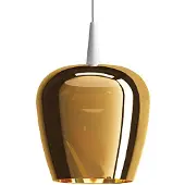 Zafferano Bilia 18 LBA1 LED-Pendelleuchte-Pendel Weiß-Glas Bronze-mit LED (3000K)