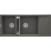 Deante 2-bowl magnetic granite sink with drainer