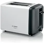 Bosch TAT3P421, 2 Scheibe(n), Schwarz, Weiß, Edelstahl, Tasten, Drehregler, 970 W, 220 - 240 V