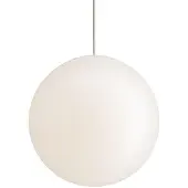 Zafferano Sferis Pendelleuchte aus satiniertem Opalglas, Durchmesser 30 cm, höhenverstellbar bis 320 cm, E27-Fassung, minimalistisches und elegantes Design