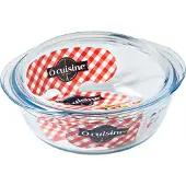 Ô cuisine runde Auflaufform 23 cm mit Deckel