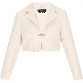 Faina Jacke Frauen cremefarben