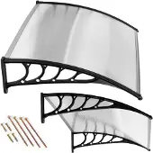 Modernhome Vordach über der Tür 120x100 cm Vordach Abdeckung Polycarbonat Polycarbonat