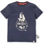 Sigikid T-Shirt Ahoi Little Pirate in Dunkelblau | Gr.: 104