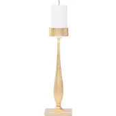 Zafferano Perpetua Kabellose Barock-Tischleuchte, Blattgold-Finish, Gehäuse aus Aluminium-Druckguss, wiederaufladbare LED-Beleuchtung, Schutzart IP54
