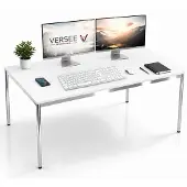 Versee Schreibtisch / Konferenztisch VST1 160x100 cm Weiß – höhenverstellbar, stabil