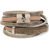 StyleBREAKER Armband in Antik-Beige | Gr.: onesize