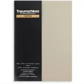 Traumschloss Topper Edel-Jersey Spannbettlaken in kiesel | Gr.: 140-160 x 200-220 cm