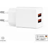 H24z Doppel USB Ladegerät mit Kabel – 2 USB-A Ports Netzteil für iPhone, Samsung & mehr – Ohne Kabel