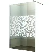 FA-Bausysteme Dein Bau Projekt Walk-In Duschabtrennung Scherben 80 x 200 cm