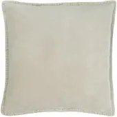 Ib Laursen Kissenbezug Velour quadratisch in fog | Gr.: onesize