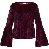 Usha Bluse Frauen violett mehrfarbig
