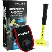 HALDER SUPERCRAFT Aktionsbox Bau Schonhammer Ø 50 mm + PARAT Hammerhalter
