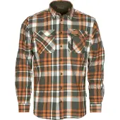 Pinewood Lappland Rough Flannel Shirt green/orange (120) S