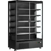 Tefcold Supermarkt-Multideck-Kühlschrank PC1250B 1292l Schwarz RAL9005