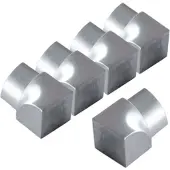 Dalsys Inneneck Fliesenschiene Viertelkreis 5x 12,5mm Edelstahl Gebürstet