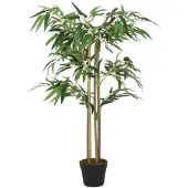 Furnicato Bambusbaum Künstlich 380 Blätter 80 cm Grün